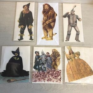 The Wizard Of Oz Die-Cut Greeting Cards by Paper House Productions 1991 Pls Read